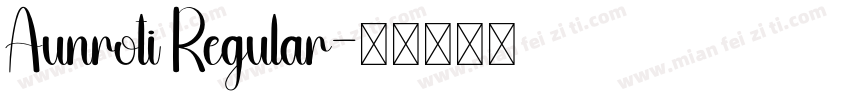 Aunroti Regular字体转换